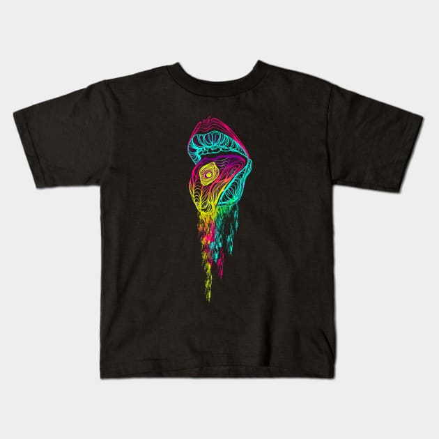 Puking Rainbows Kids T-Shirt by Sigmamirrors